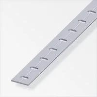 alfer Profil alfer Flachprofil Aluminium roh blank gelocht