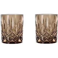 Nachtmann Schnapsglas Nachtmann Noblesse Colors Whiskybecher Tobacco 2er Set, Glas