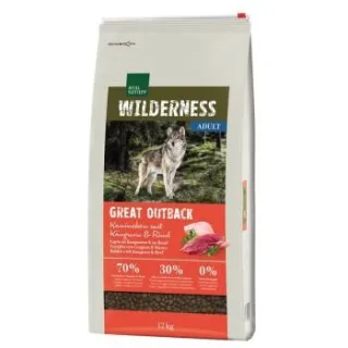REAL NATURE WILDERNESS Trockenfutter Hund, Adult, Great Outback Kaninchen, Känguru und Rind 12 kg