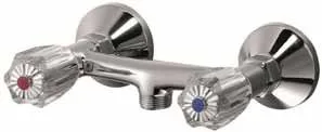 Kaja CLASSIC Brausebatterie, Brauseabgang 3/4", in chrom, 26205-4-c 26205-4-c