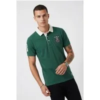 Superdry Poloshirt VINTAGE PIQUE RUGBY POLO mit Kurzarm, aus Baumwolle und Single Jersey, Relaxed Fit