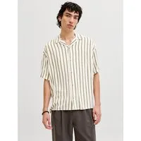 Jack & Jones Kurzarmhemd JJEJEFF RESORT STRIPE SHIRT S/S SN Viskose, loose fit