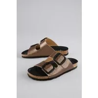 Aniston SHOES Pantolette Clog, Hausschuh, Homeslipper mit verstellbarer Schnalle
