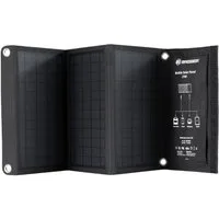 BRESSER BRESSER Mobiles Solar-Ladegerät 21 Watt mit USB- u. DC-Anschluss Solarladegerät