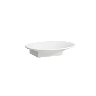 LAUFEN Seifenschale THE NEW CLASSIC Saphirkeramik 140x115 weiß, H8738560000001 H8738560000001