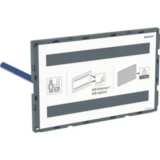 Geberit Abdeckplatte Omega flächenbündig, 115087001 115087001
