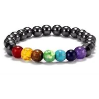Saraswati Armband Armband "Magnetic Stone" Chakra Edelsteine 6cm flexibel