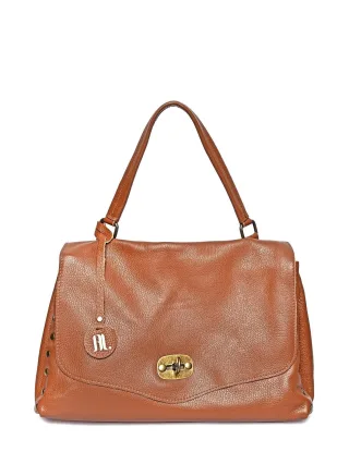 Anna Luchini Braun Rindsledertasche