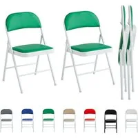 MCC direct Klappstuhl Kunstleder Klappstuhl gepolstert im 1er, 2er, 4er und 6er Set (2 St)