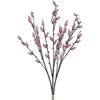 Kunstzweig Künstlicher Weidenkätzchen-Bund 53cm. Palmkätzchen Osterdeko Pink-Rosa, naninoa GmbH, Höhe 53.00 cm