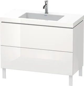 Duravit L-Cube c-bonded Set bodenstehend Weiß Hochglanz 1000x480x698 mm - LC6938O8585 LC6938O8585