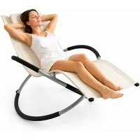 Mucola Relaxliege Schaukelliege Sonnenliege Liegestuhl 200kg belastbare XXL Relaxliege, Stück, bis 200 Kg belastbar