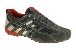 Geox U4207K Snake Herren Sneaker dark grey/off white atmungsaktiv wasserdicht