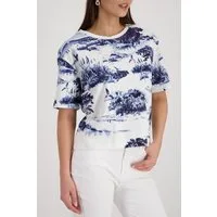 Monari T-Shirt Regular fit mit Landschaftsdruck