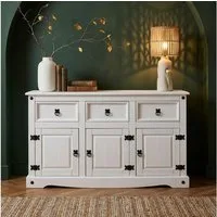CARO-Möbel Sideboard RURAL, Mexico Sideboard Anrichte Kommode im Landhausstil Kiefer massiv