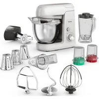 Tefal Küchenmaschine Bake Partner QB525B, inkl. Standmixeraufsatz und vollständigem Back-Kit, 1100 W, 4,6 l Schüssel, langlebiges Metallgetriebe, planetarisches Rührsystem