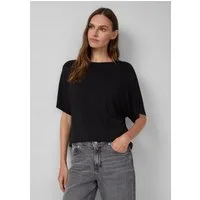 s.Oliver Kurzarmshirt T-Shirt Fließendes T-Shirt mit Glitzersteinen