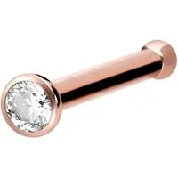 PIERCINGLINE Nasenpiercing Titan Nasenstecker Pin KRISTALL (Nasenstecker, 1-tlg)