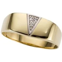 Firetti Goldring Schmuck Geschenk Gold 333 Herrenring Goldring Siegelring, mit Brillanten