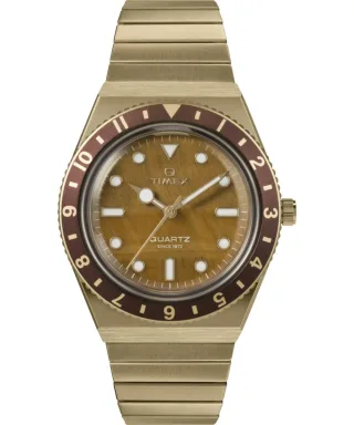 Timex Q Diver Inspiration Damen Goldene Uhr TW2V92500
