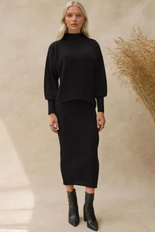 Strickwaren Zweiteiler Set
