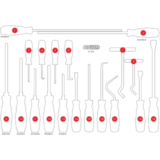 KS Tools Leere Schaumstoffeinlage zu 811.1019 - 811.1019-97