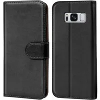 CoolGadget Handyhülle Wallet Klapp Tasche Book Case für Samsung Galaxy S8 Plus 6,2 Zoll, Hülle Klapphülle Flip Cover Etui Schutzhülle