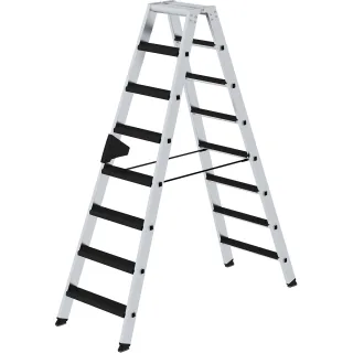 Munk Stufen-Stehleiter beidseitig begehbar mit clip-step relax - 042216