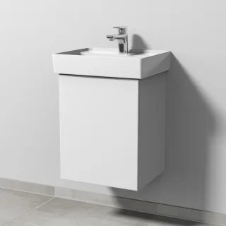 Sanipa 3way Waschtischunterbau zu Villeroy & Boch Collaro Waschtisch mit 1 Tür, Weiß-Soft SM83043