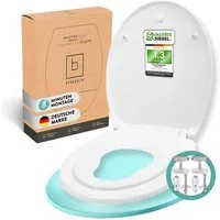Benkstein Kinder-WC-Sitz Toilettensitz für Kinder mit Absenkautomatik (9-St), Toilettendeckel Klodeckel Klobrille mit Absenkautomatik