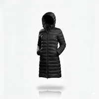 Geographical Norway Steppmantel Damen Outdoorjacke Regenjacke Frühling Leicht Lange