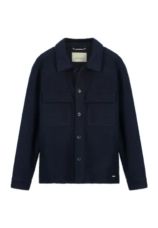 Dstrezzed - DS_Riley Teddy Overshirt Dk. Navy - Gr. - S