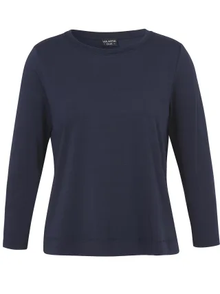 VIA APPIA DUE - T-Shirt U-Boot 1/1 Arm indigo - Gr. - 46