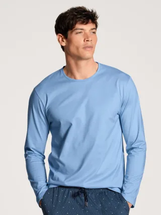 CALIDA - HERREN Shirt langarm placid blue - Gr. - S