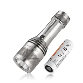 Lumintop FW21 X9L Titanium Flashlight 5000 Lumens 750M Long Throw Rechargeable LED Ti-Raw Flashlight USB-C Charging Powe