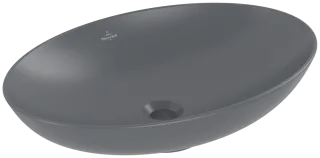 Villeroy & Boch Aufsatzwaschbecken Loop & Friends 4A4 801 620x420x150mm Graphite CeramicPlus, 4A4801 4A4801i4