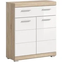 welltime Unterschrank SIENA, Breite 74cm, 2 Tür, 1 Schubkasten, 2 Fächer, MDF-Front (TOPSELLER) in verschiedenen Farben erhältlich, Badmöbel, Badschrank, Kommode, Bad