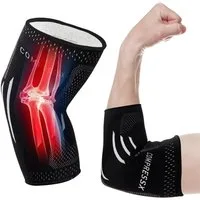 COMPRESS PRO Armbandage Ellenbogenbandage Größe S für Tennis, Golf und Krafttraining