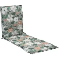 GO-DE Liegenauflage FLIDU, B 60 x L 190 cm, Grün, Weiß, (1 St), für Gartenliegen