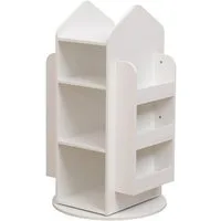 HOME DELUXE Kinderregal JUNA 60 x 60 x 105,3 cm, 360° Drehbar, Aufbewahrungsregal in Kinder-Spielzimmer, Kinderzimmer, Spielzeugregal