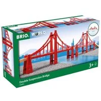 BRIO® Spielzeugeisenbahn-Brücke Brio World Eisenbahn Brücke Hängebrücke 5 Teile 33683
