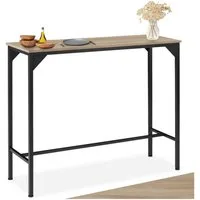 tectake Esstisch Bartisch (1-St., 1 tlg), Schmaler Bartisch im minimalistischen Industrie-Look
