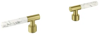 GROHE Hebelgriffe Atrio Private C. 48458 White Attica Caesarstone cool sunrise gb, 48458GN0 48458GN0