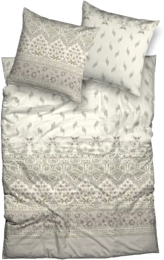 CASATEX Bettwäsche "Jolie" 3 Stk. elegantes Design mit zarten Blumenmustern und sanften Farben