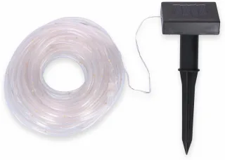 GRUNDIG Solar-Lichterkette 100 LEDs, warmweiß, 10m