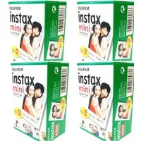FUJIFILM Sofortbildfilm 4 x Instax Mini Film Doppelpack, 80 (1-St)