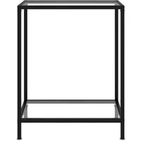 vidaXL Konsolentisch, Beistelltisch Transparent 60x35x75 cm Hartglas