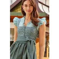 PURPLE LINE by Spieth & Wensky Dirndl Midi Dirndl 2tlg. - FILICIA - türkis