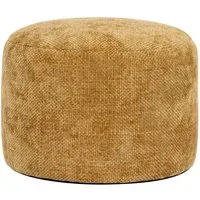 icon Pouf aus Chenille "Milano" mit Füllung, 55x35cm, Made in Germany, Sitzhocker, Sitzkissen, Fußstütze, Fußhocker