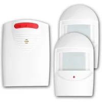 Orno Bewegungsmelder Ladenglocke/Durchgangsmelder IP44, 2x PIR-Sensor